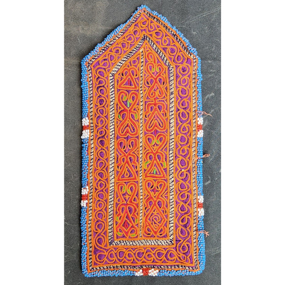 Kuchi Embroidered Pouch Wallet Central Asian Handmade Beaded 11"x5" - Picture 2 of 8